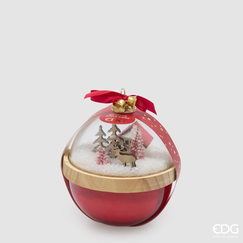 EDG Enzo De Gasperi Candela Profumata con Cupola Honeyed Apple Cider H12 Ø11 cm – Idea Regalo Natale