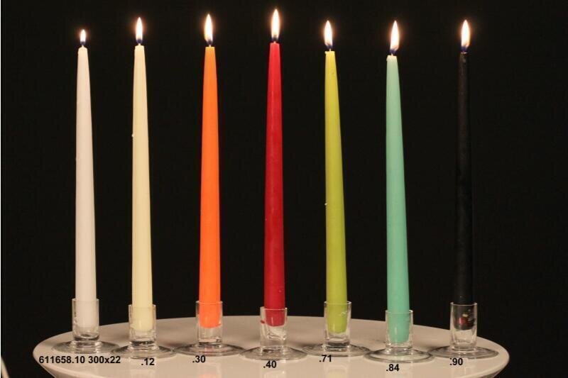 EDG Enzo De Gasperi Set 12 Candele a Stelo H30 Ø2,2 cm Nere – Candele Decorative