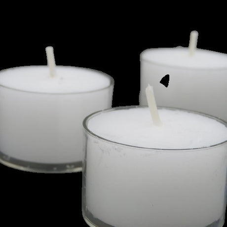 Candela Tealight (Doppio) Conf 50 Pz Base Trasparente H2,3 Cm D 3,8 Cm