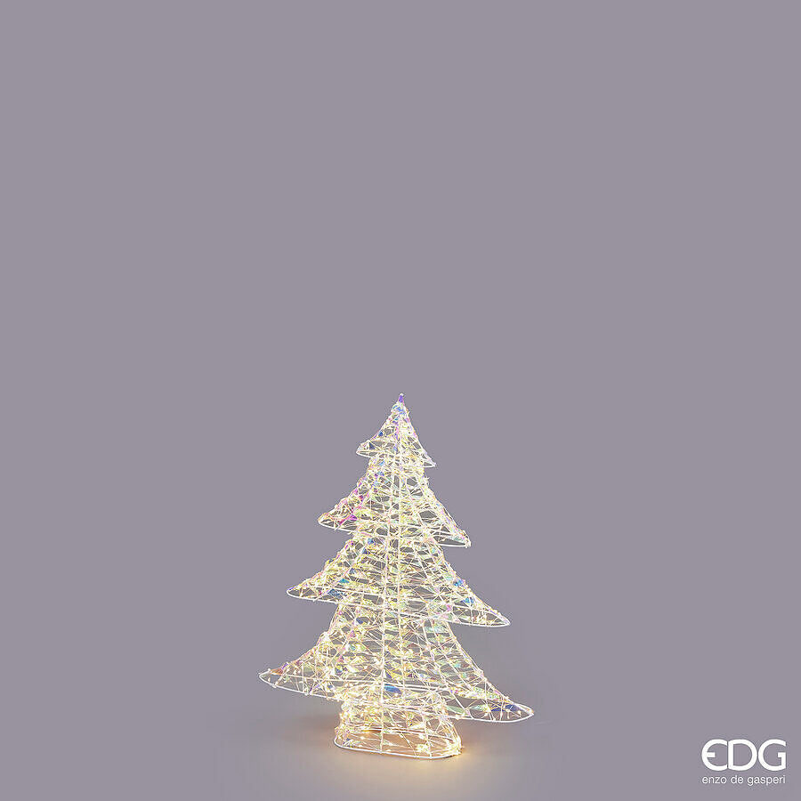 Albero di Natale Led Stripes 720 MicroLed H 58 Cm L 48 Cm L 9,5 Cm Natural