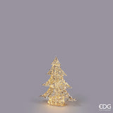 Albero di Natale Led Stripes 720 MicroLed H 58 Cm L 48 Cm L 9,5 Cm Oro