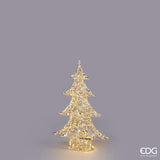 Albero di Natale Led Stripes 960 MicroLed H 78 Cm L 54 Cm L 13 Cm Oro