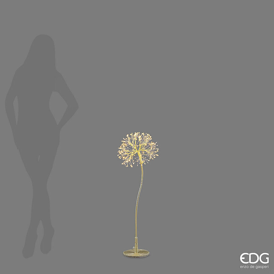 EDG Enzo De Gasperi Tarassaco Rich Luminoso Gold 240 MicroLED H90 Ø20 cm IP44 – Decorazione Natalizia
