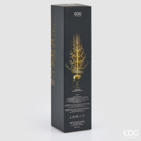 EDG Enzo De Gasperi Albero di Natale Faggio 90 MiniLED H45 cm Oro – Albero Natalizio Luminoso