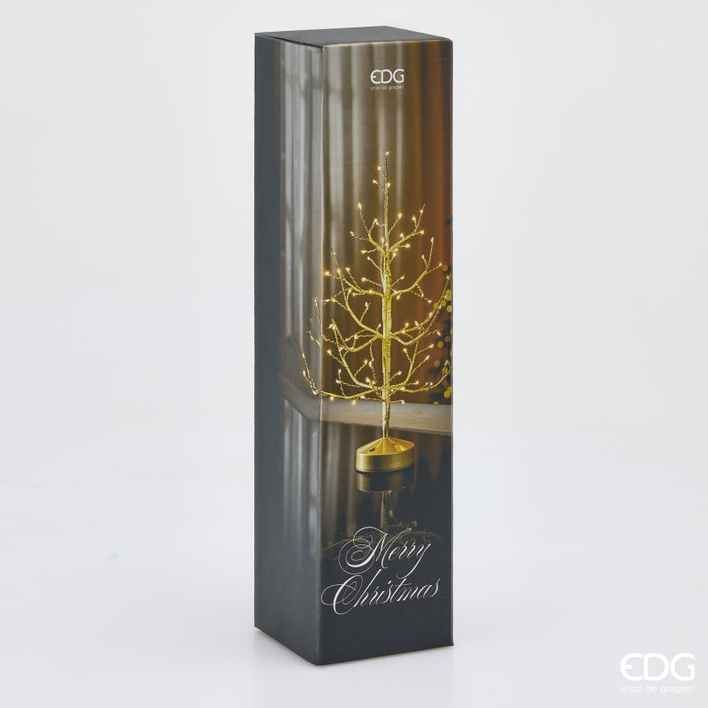 EDG Enzo De Gasperi Albero di Natale Faggio 90 MiniLED H45 cm Oro – Albero Natalizio Luminoso
