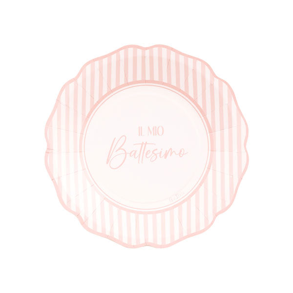 givi givi piatti new liberty il mio battesimo d 21 cm cf 8 pz rosa ean 8010052645908