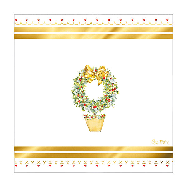 Givi Tovaglioli Natale Joyeux Noel 33 x 33 Cm 16 Pz