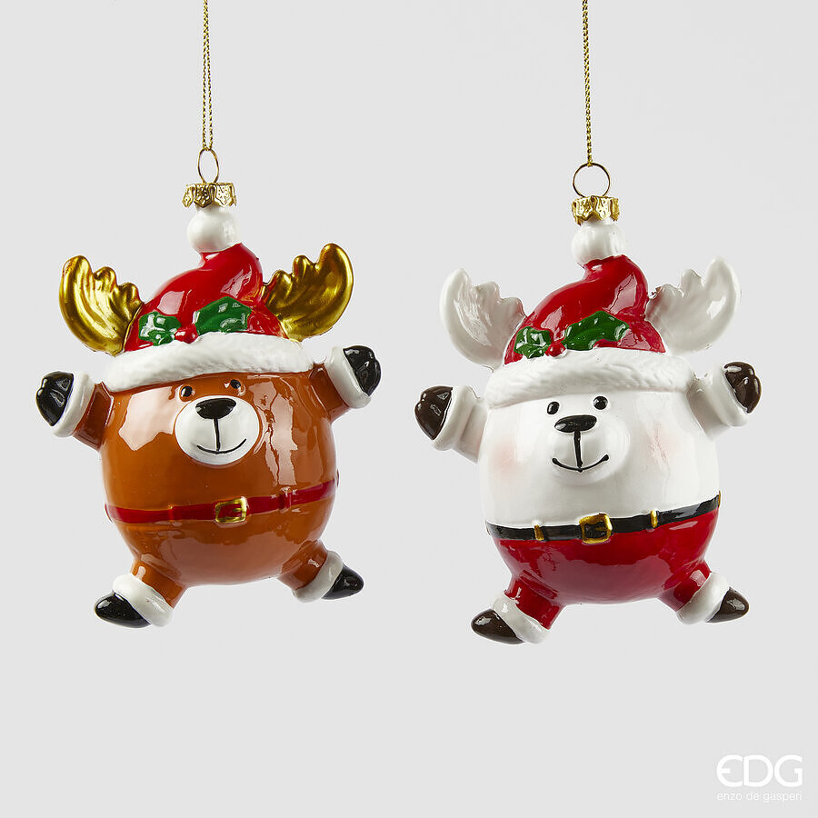 EDG Enzo De Gasperi Addobbo Natale Renna D 11,5 Cm  Multicolor 1 Pz