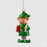 EDG Enzo De Gasperi Addobbo Natale Elfo  H 12,5 Cm L 4 Cm L 6 Cm Cm Verde Mix