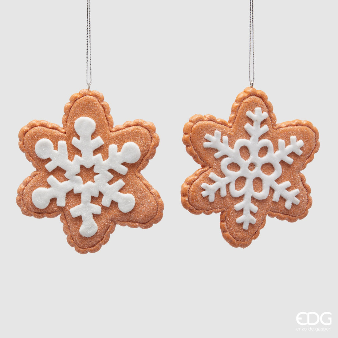EDG Enzo De Gasperi Addobbo di Natale Candy Cane White Red H13,3 cm – 1 Pezzo Assortito