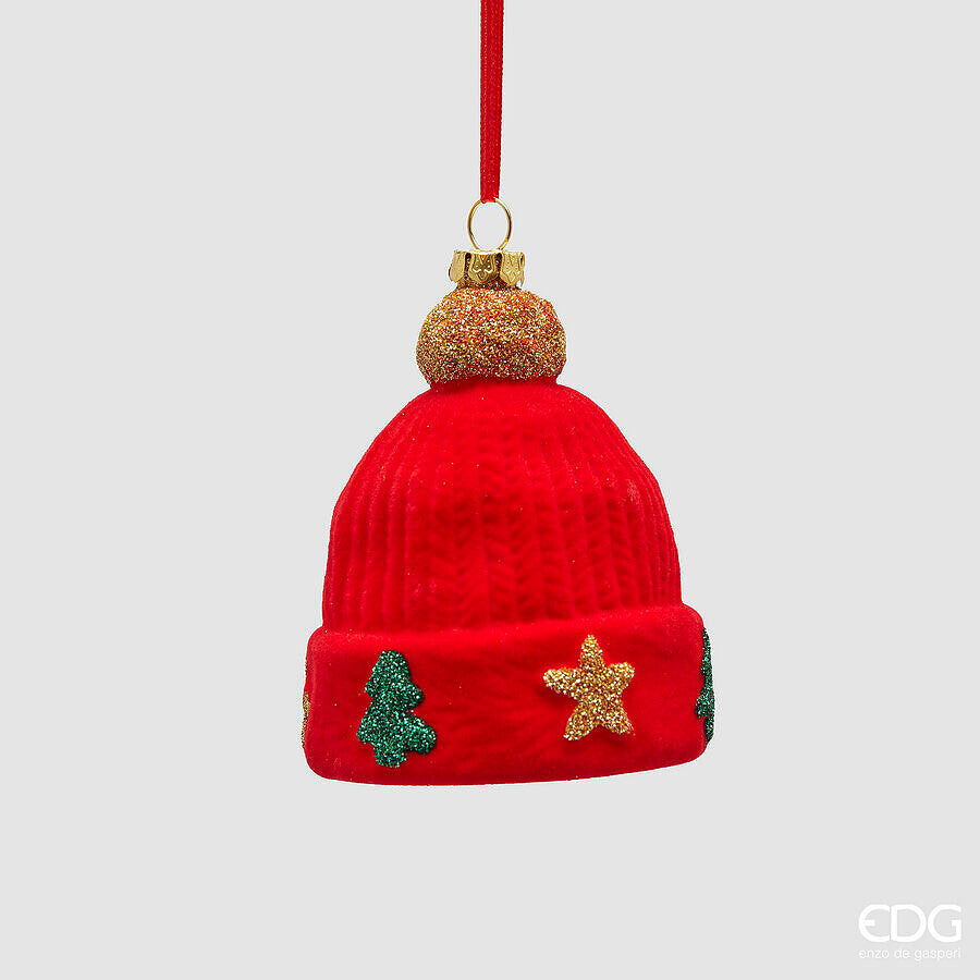 EDG Enzo De Gasperi Addobbo Cappello Rosso H9 cm – Decorazione Albero di Natale
