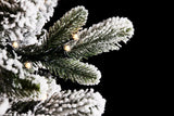 Snow-covered Merano Pine Christmas Tree H 240 cm D 148 cm with 950 White Green LEDs - LAST PIECE OFFER