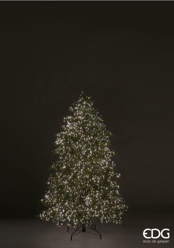 EDG Enzo De Gasperi Albero di Natale Pino Spark H 180 Cm D 125 Cm 5.060 Led Verde