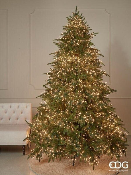 EDG Enzo De Gasperi Albero di Natale Pino Spark H 240 Cm D 184 Cm 7.200 Led