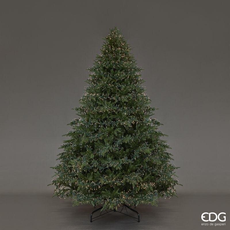 EDG Enzo De Gasperi Albero di Natale Pino Spark H 270 Cm D 198 Cm 8.400 Led Verde