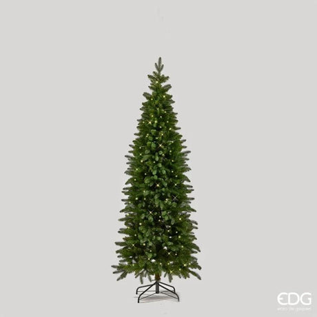 EDG Enzo De Gasperi Slim Green Pine Christmas Tree H 210 Cm D 81 Cm 480 MiniLed