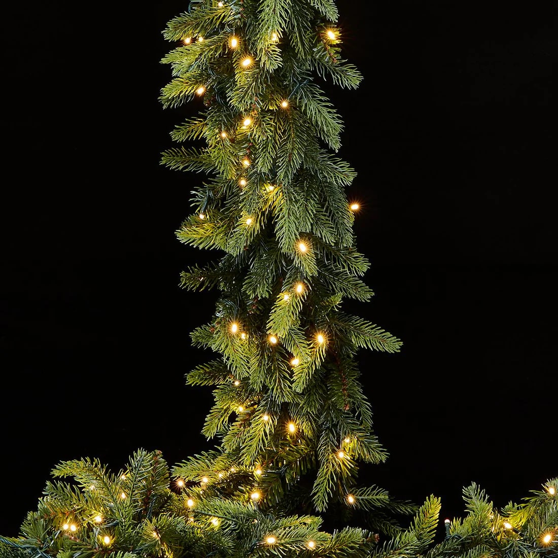 Festone Natale Pino Luxury 270 Cm 170 Led Verde