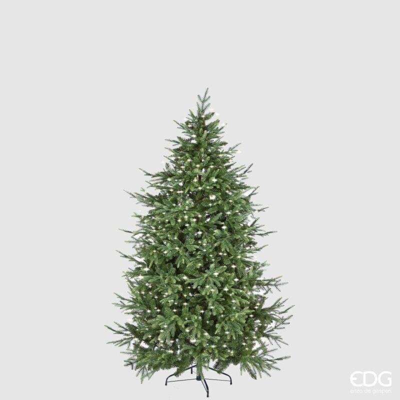 EDG Enzo De Gasperi Albero di Natale Pino Luxury H 210 Cm D 142 Cm con 4.000 Led Verde
