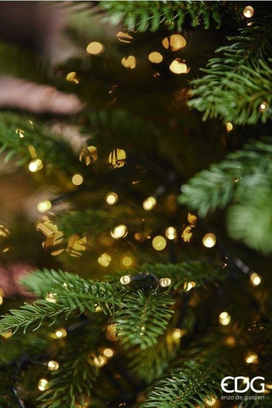 EDG Enzo De Gasperi Albero di Natale Pino Luxury H 210 Cm D 142 Cm con 4.000 Led Verde