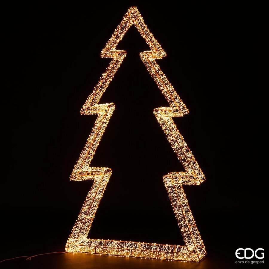 EDG Enzo De Gasperi Pino di Natale H150 cm 9600 MicroLED Ivory Luce Calda – Albero Luminoso Natalizio