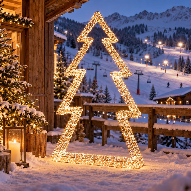 EDG Enzo De Gasperi Pino di Natale H150 cm 9600 MicroLED Ivory Luce Calda – Albero Luminoso Natalizio