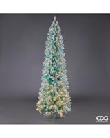 Albero di Natale Pino Candy Innevato con 480 Led H 210 Cm D 78 Cm Tiffany - OFFERTA ULTIMO PEZZO