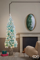 Albero di Natale Pino Candy Innevato con 360 Led H 180 Cm D 71 Cm Tiffany - OFFERTA ULTIMO PEZZO