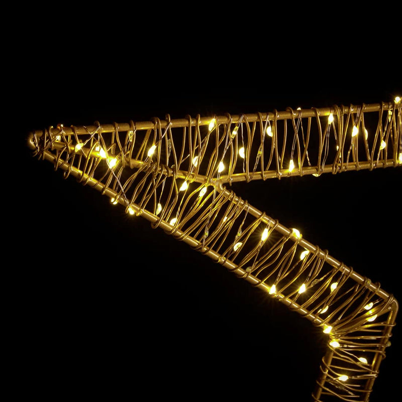 EDG Enzo De Gasperi Stella Natale Microled Flat D 60 Cm 250 Led Intermittente Ivory