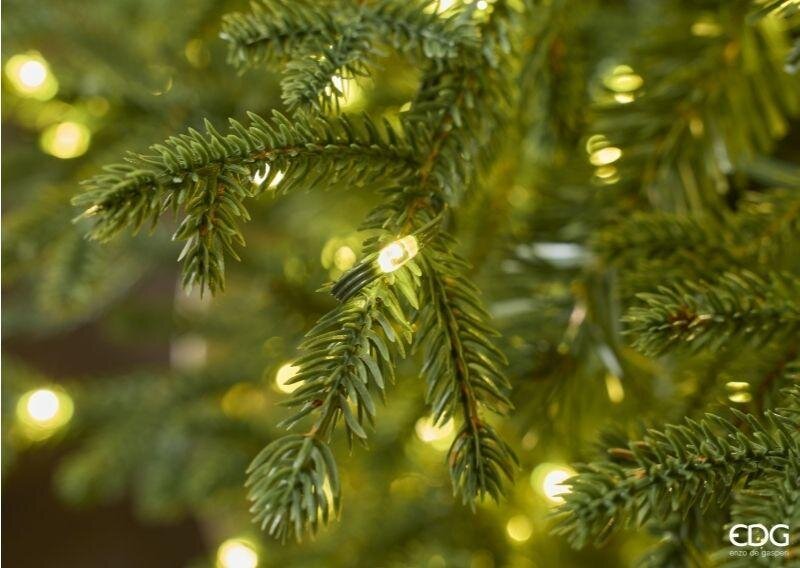 EDG Enzo De Gasperi Pino Natalizio Lucciole con Vaso 1600 LED H150 D 110 cm IP44 Verde – Albero di Natale Luminoso