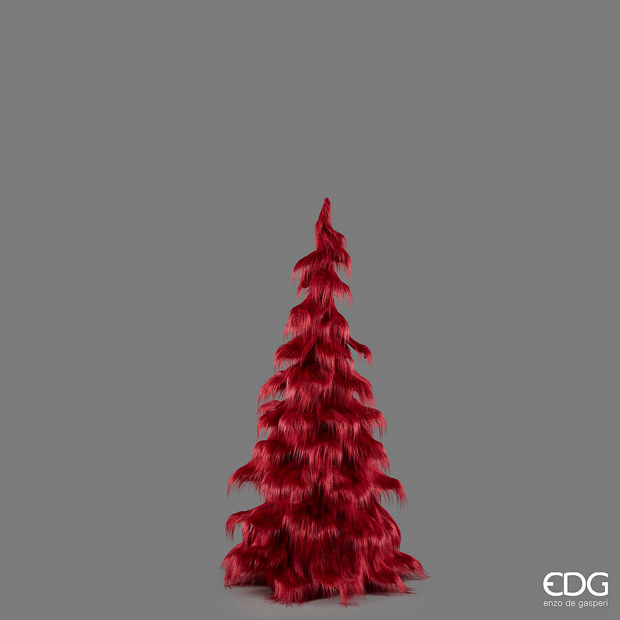EDG Pino Furry Burgundy 150 cm - Albero Natale Decorativo