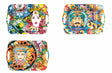 regalo italiano regalo italiano vassoio rettangolare melamina dec sicily ass h 25 cm 42 x 29 cm multicolor 1 pz ean 8021785714298