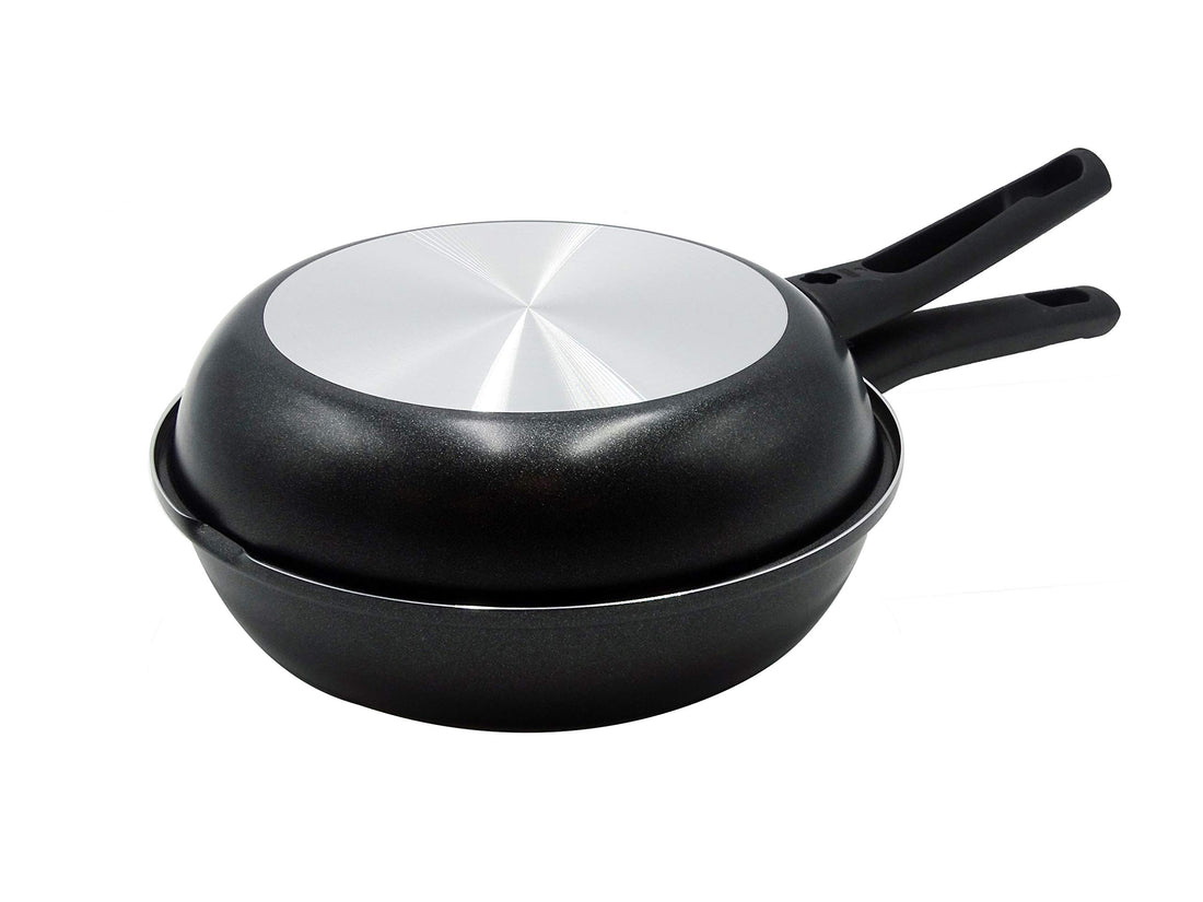 AGNELLI Fornetto Doppio Alluminio Antiaderente con Manici in Bakelite D 28 cm