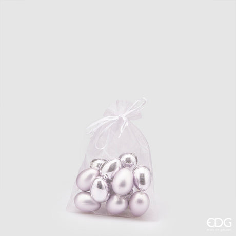 edg enzo de gasperi edg enzo de gasperi decorazione uovo chioccia opaco lucido cf 12 pz h 4 cm lavanda ean 8059824244840