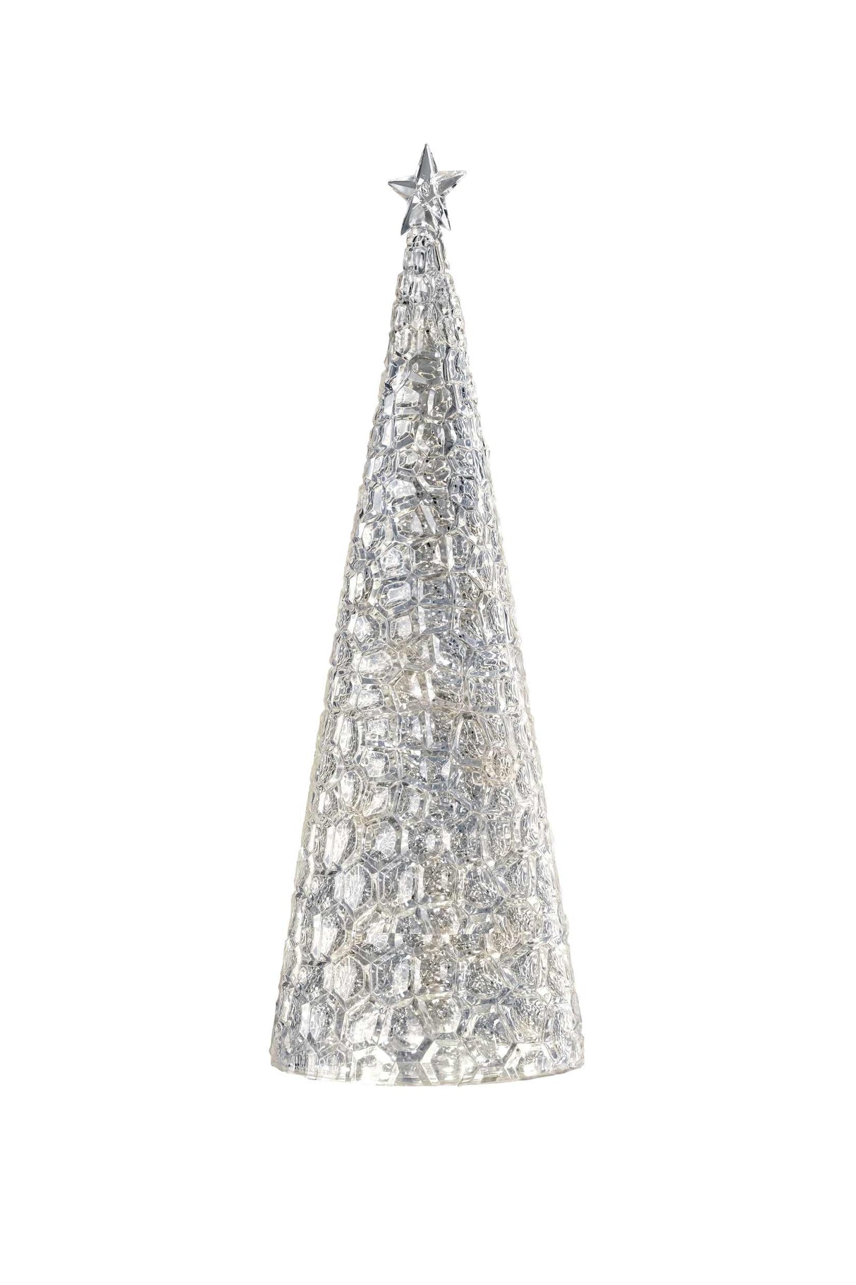 Sompex Glamor Lampada Decorativa Natale H 44 Cm Argento