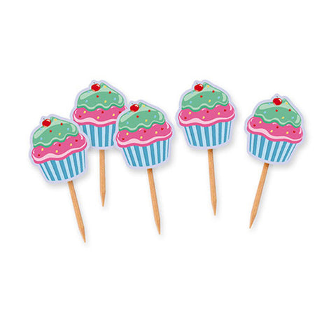 big party big party picks sagomati cupcake 45 x 65 cm cf 25 pz ean 8020834723533