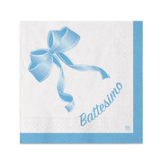 Big Party Tovaglioli Carta Battesimo 25 x 25 Cm Cf 20 Pz Celeste