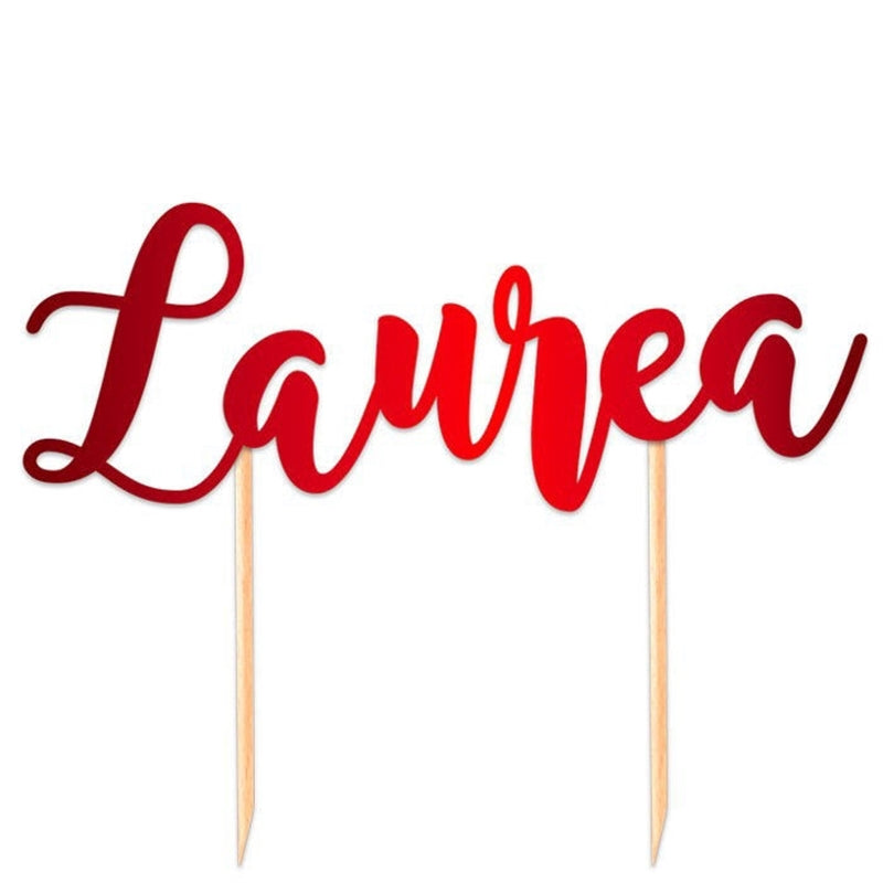 Big Party Cake Topper Italic Laurea