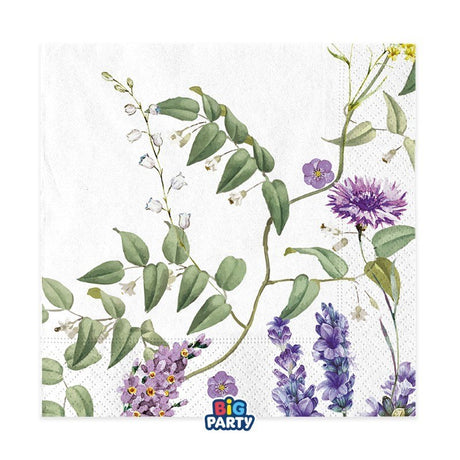 Big Party 16 Tov.li cm.33 x 33 Flowers Garden