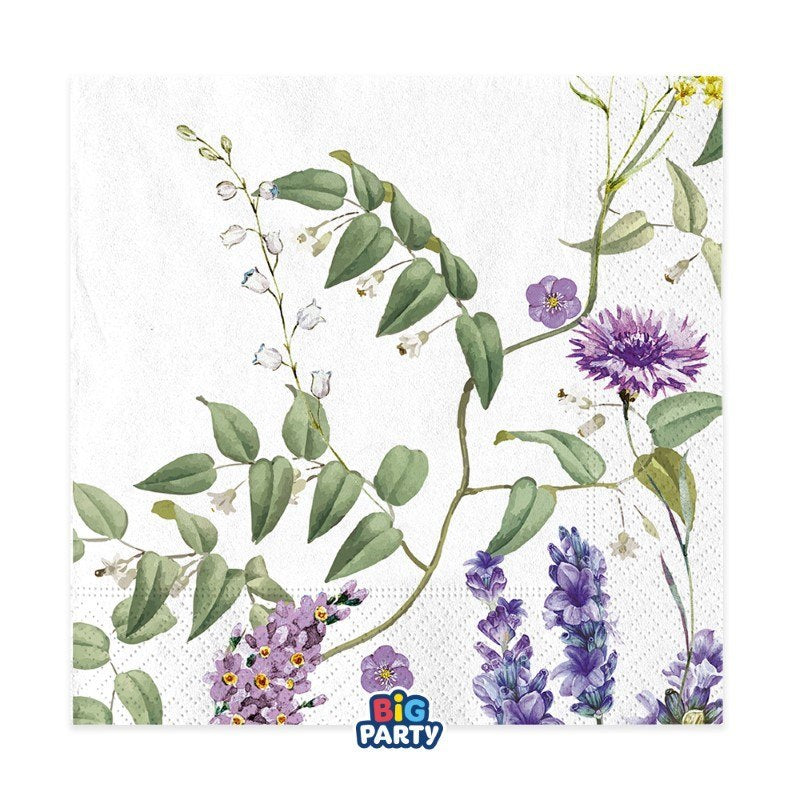 Big Party 16 Tov.li cm.33 x 33 Flowers Garden