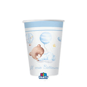 Big Party Bicchieri Carta Battesimo Bear 250 Cc Cf 6 Pz Celeste