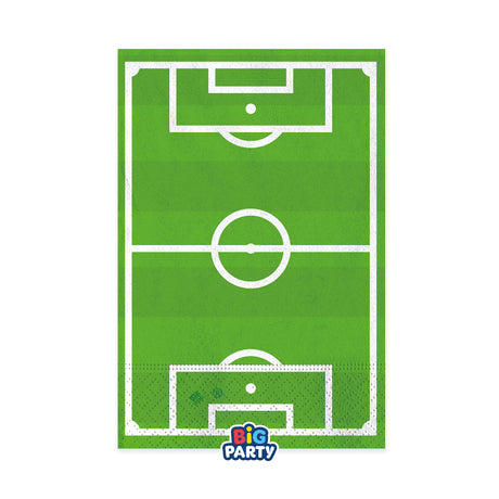 big party big party tovaglioli carta football 33 x 33 cm cf 16 pz verde bianco nero ean 8020834768664