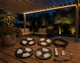 L'Arcolaio Luci LED in Silicone 8x8 mm per Pergola Bioclimatica Dimmer 3x6 m