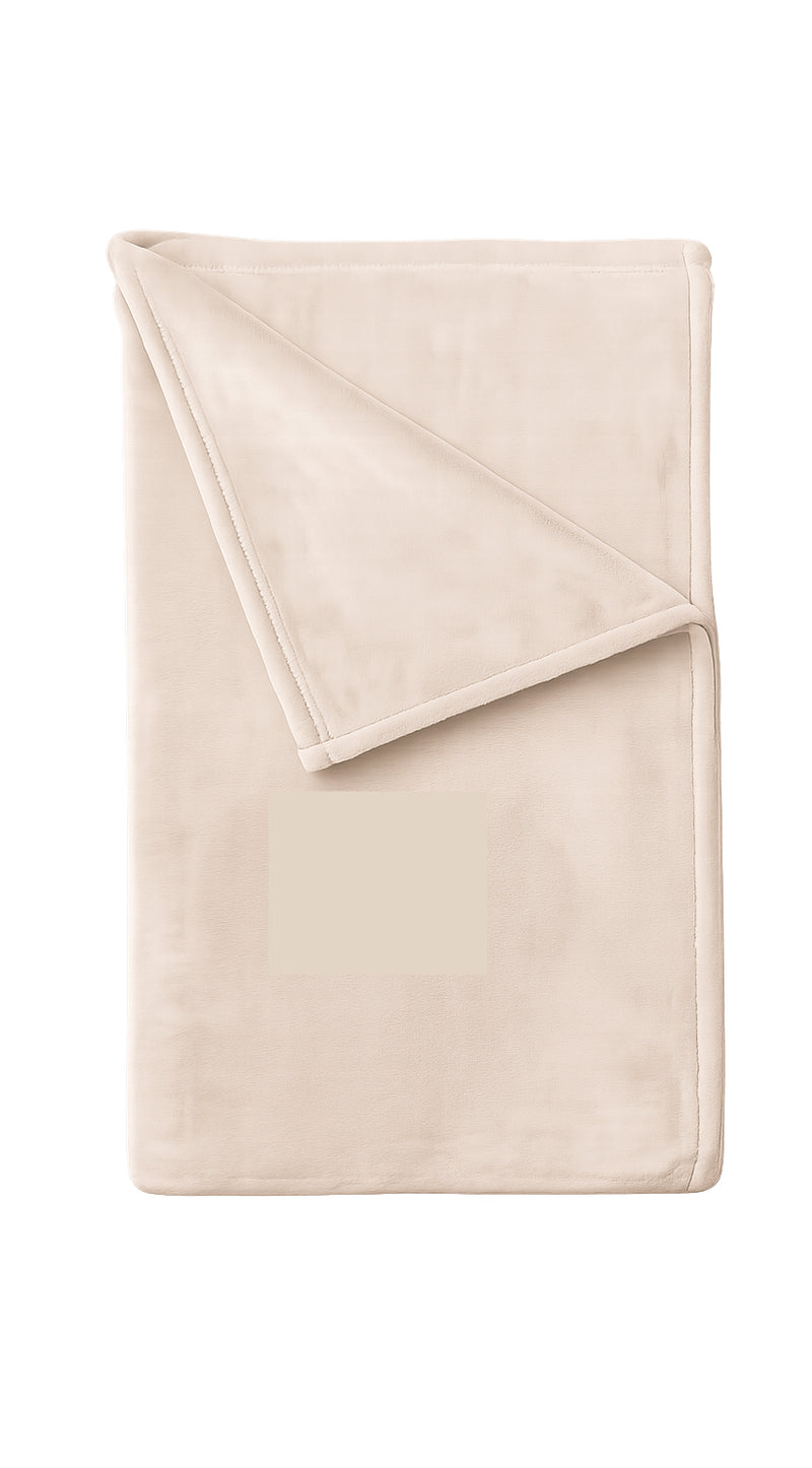 Androni Giocattoli Plaid in Flanella Medio Tinta Unita – Coperta Morbida e Calda per Divano e Letto Ass. 1 Pz
