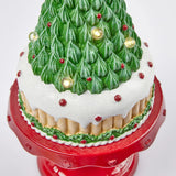 Decoro di Natale Pino Miniled H 37 Cm D 17 Cm 3x AA Green Red