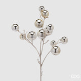 EDG Enzo De Gasperi Decoro Natale PalleMix Ramo X 12 H 53 Cm Light Gold