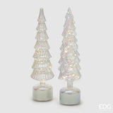 Decoro Natale Pino Twist H 40,5 Cm D 9 Cm Mov. Led Silver 1 Pz