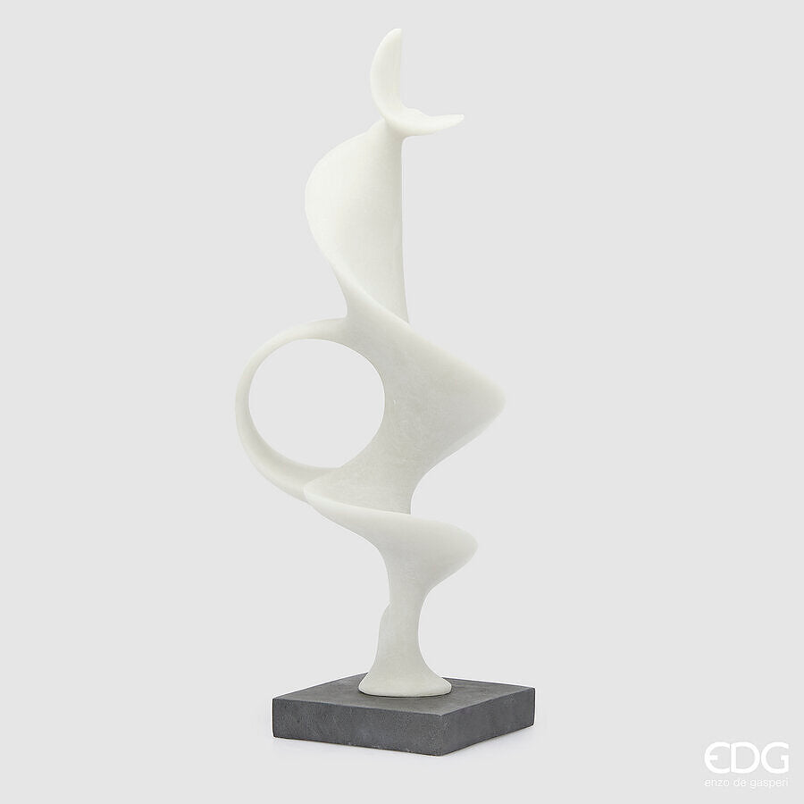 edg enzo de gasperi edg enzo de gasperi scultura fluid design con base h 70 cm l 19 cm l 19 cm ivory ean 8059824482761
