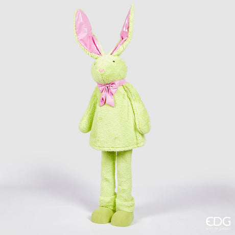 edg enzo de gasperi edg enzo de gasperi decoro peluche coniglio dance h 155 cm d 40 cm light green ean 8059824489050