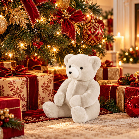 EDG Enzo De Gasperi Decoro Orsetto White 31x27xH36 cm – Decorazione di Natale