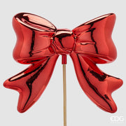 EDG Enzo De Gasperi Fiocco Decorativo Rosso 63x23x6 cm – Addobbo di Natale